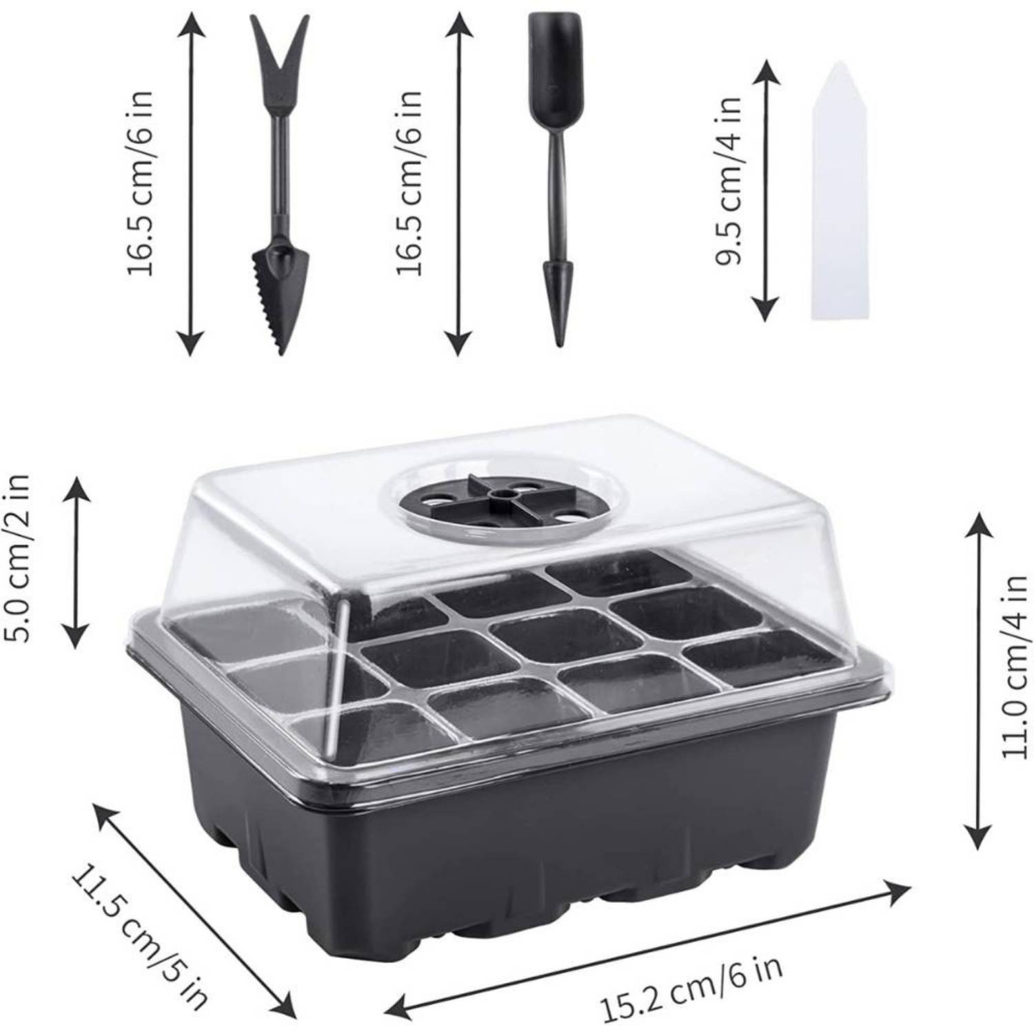 Seed Starter Trays with Humidity Domes, Pack of 5: image 4