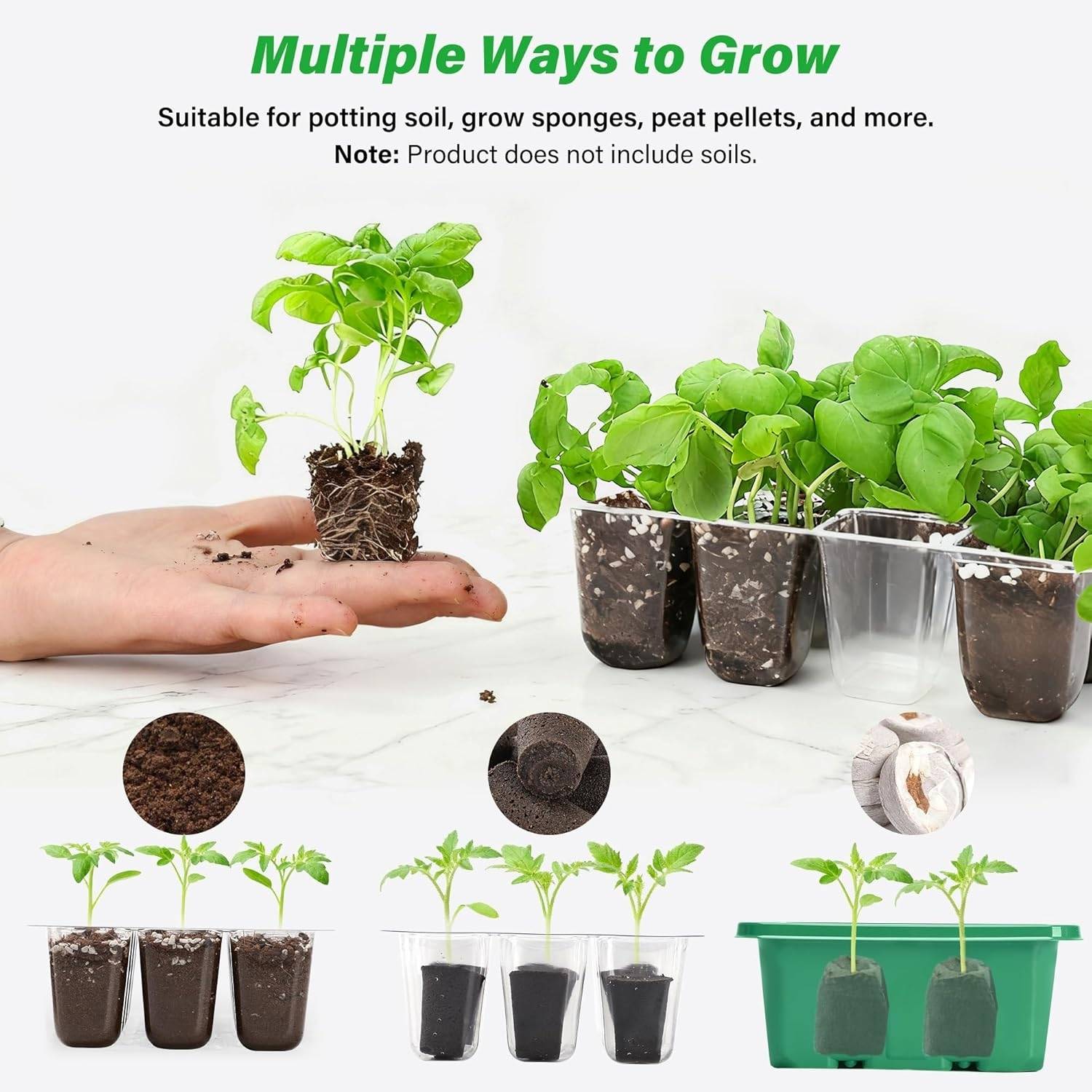 Seed Starter Trays with Humidity Domes, Pack of 5: image 8